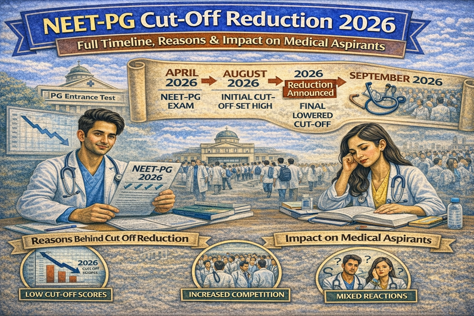 NEET-PG Cut-Off Reduction 2026: Full Timeline, Reasons & Impact on Medical Aspirants